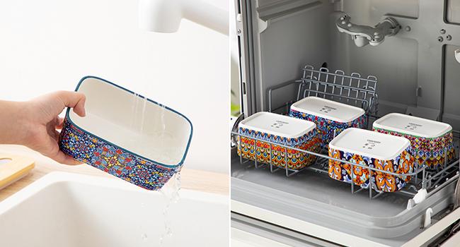 vancasso SIMI Butter Dish with Lid, 6.5" Large Butter Dish for Countertop, Bohemian Ceramic Butter Keeper Container with Knife and Bamboo Lid, Butter Holder for Counter