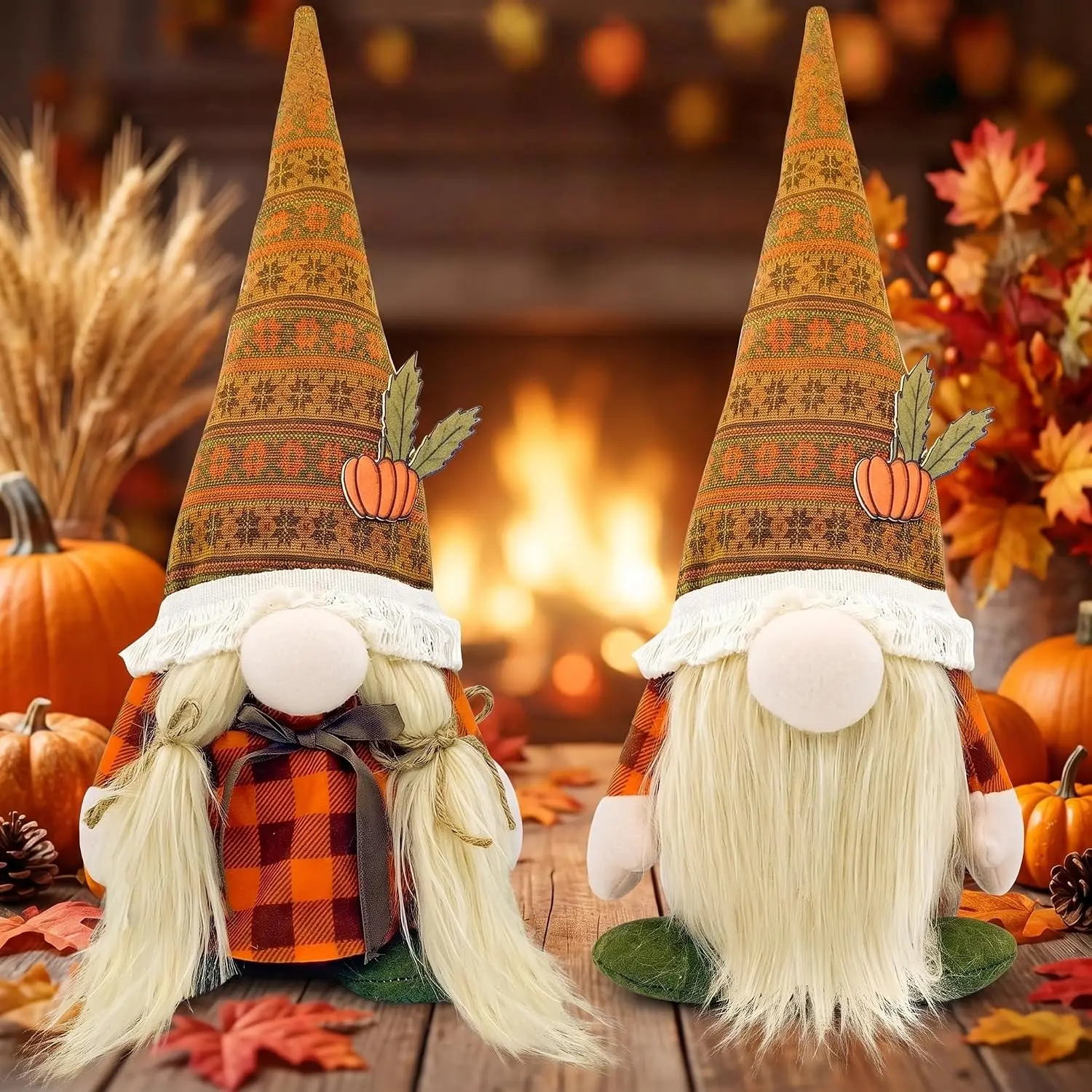 Thanksgiving Decorations for Home - Fall Gnomes Decor Indoor