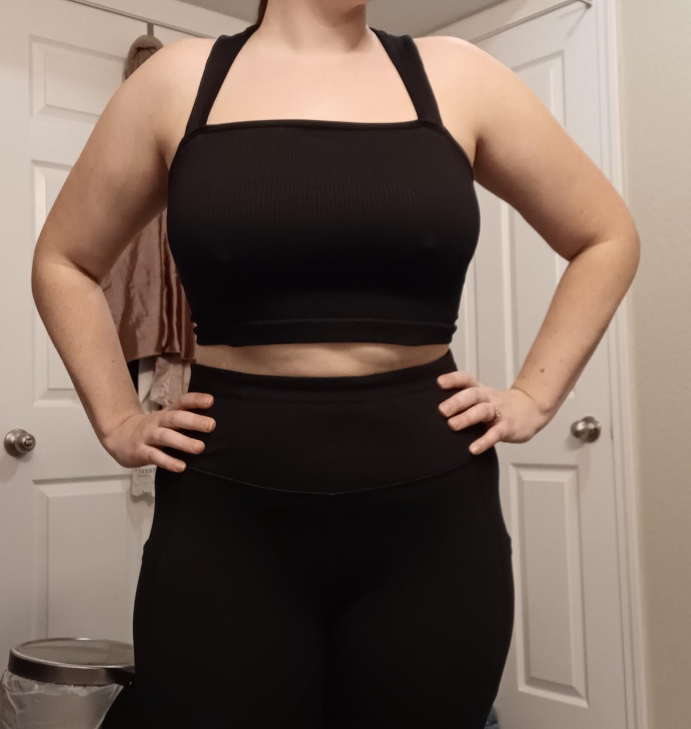 SUNVADUN 481-3 PIECE Women's Tank Tops Strappy Sleeveless Square Neck Stretch Tee Shirts Crop Camis 481-Black,Coffee,Beige Casual Everyday Wear Womenswear Basic Minimalist Short