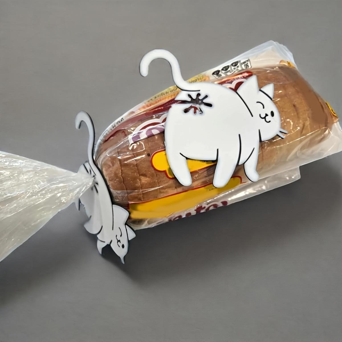 [Cat Bread Clip] Cat Butt Bread Clip - 3D Printed Humorous Kitchen Gadget - Plastic Bag Holder for Bread & Snacks - Cute Animal Pantry Storage Accessory - Quirky Home Decor Gift - Playful Design - Lightweight Accessory - Pet Lovers