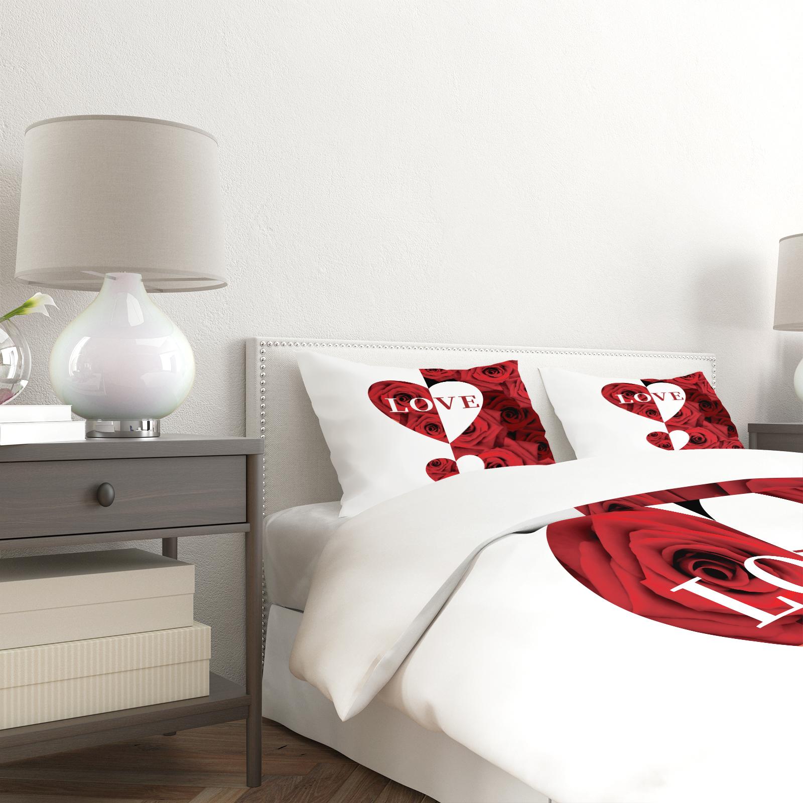 Soft Durable with Letter Rose Pattern, Includes 1 Fitted Sheet and 1 or 2 Pillowcases, Perfect Gift for Teens & Adults, Bedroom Bedding Set