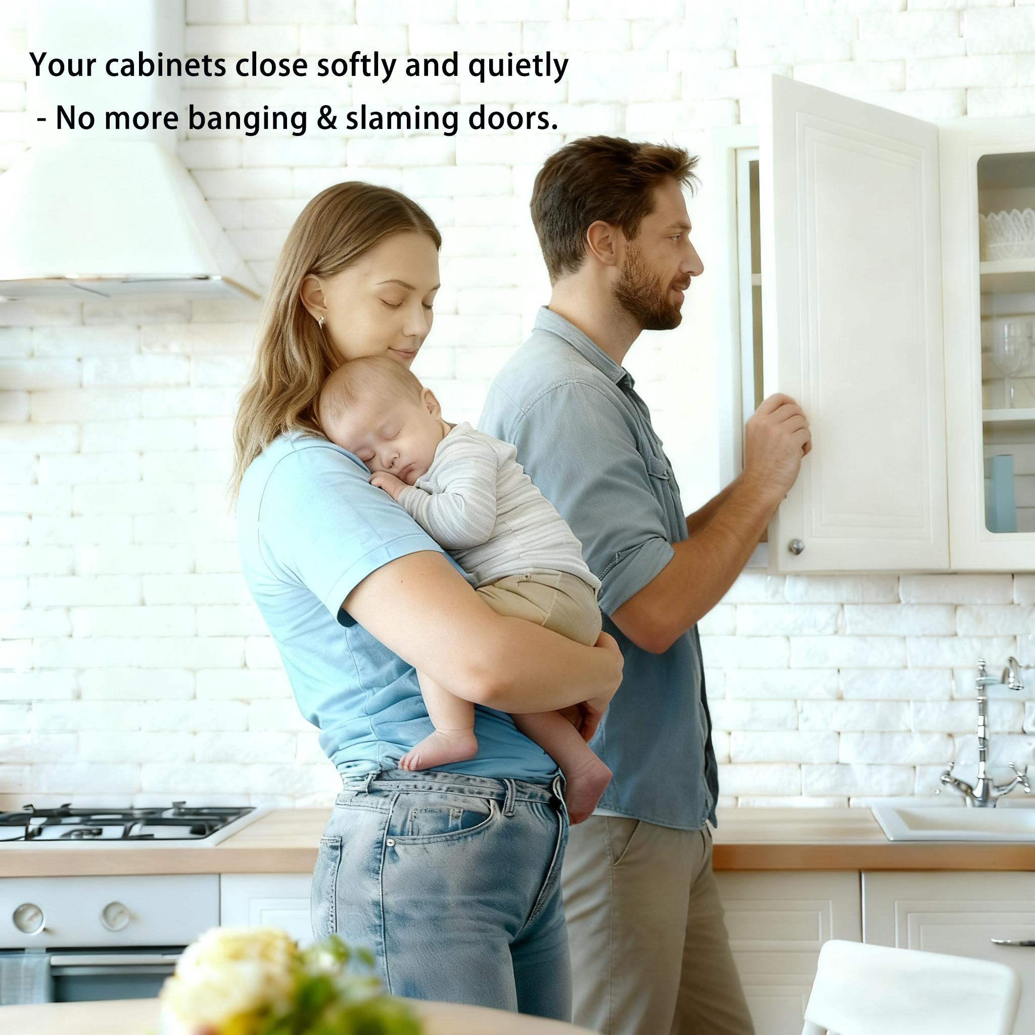 Soft Close Overlay Cabinet Hinges Face Frame 105° Compact Hardware Quiet Closing Fits Kitchen Doors