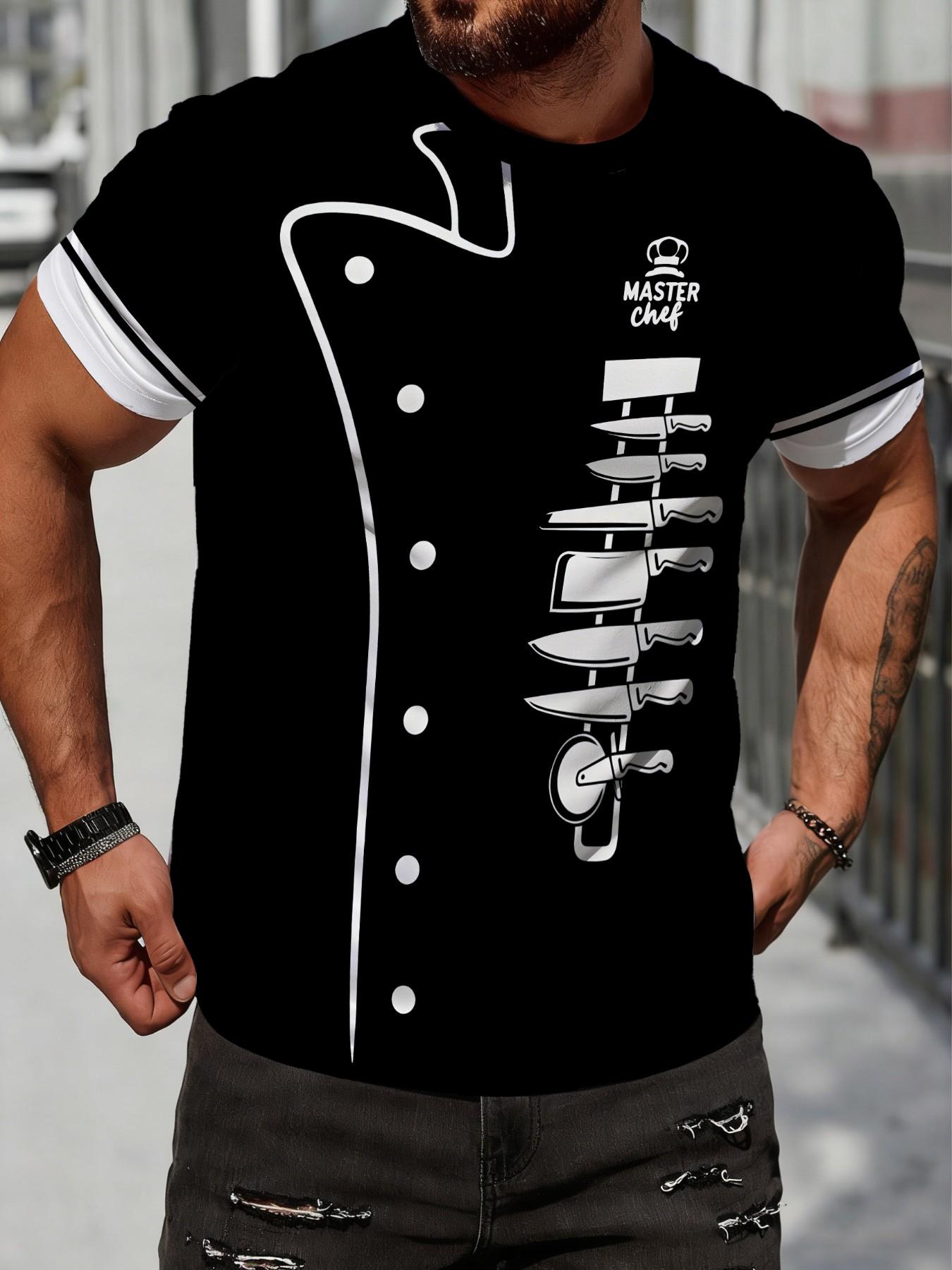 High-Quality Men's Quick-Dry Short Sleeve T-Shirt, Summer New Business Casual Round Neck Top, All-Over Print, Breathable, Fitted, Four Seasons Wear