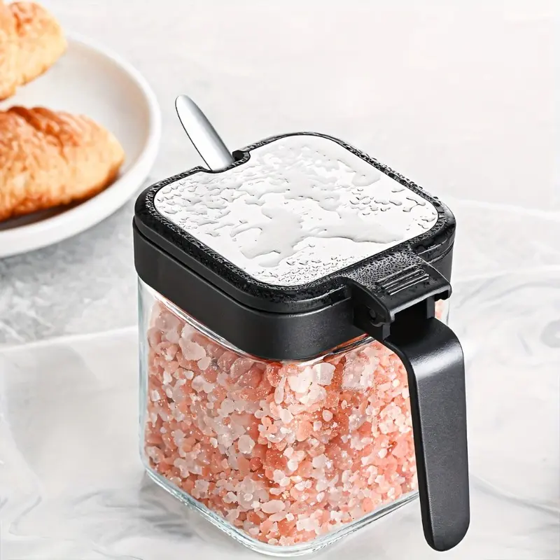 1pc Seasoning Box, Kitchen Salt Seasoning Jar, Sealed Sorting Bottle, Storage Box