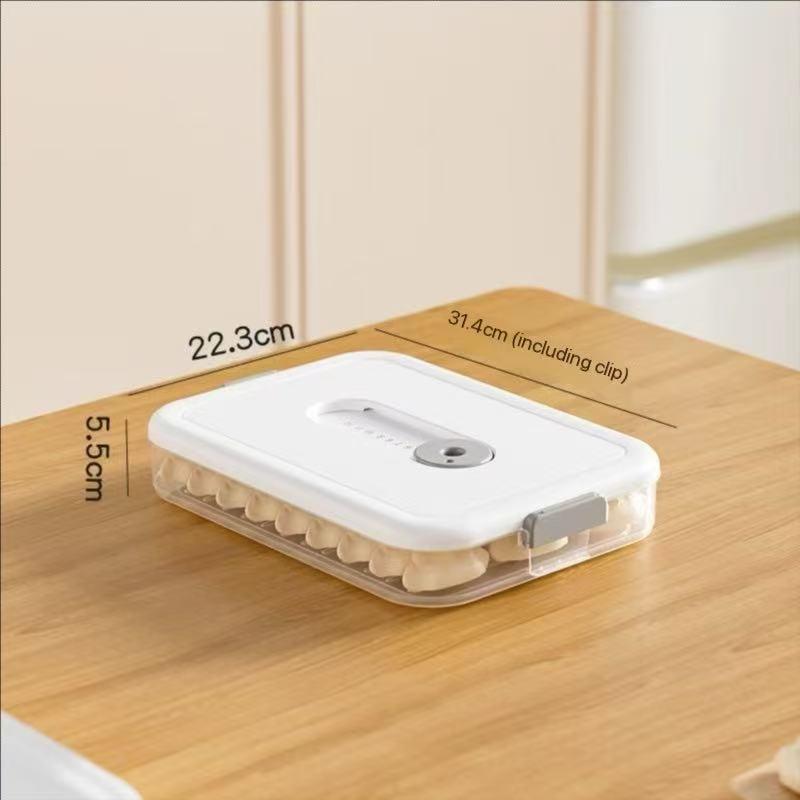 Egg Storage Box Fridge Sealed Timer Freshness Container Multi-Layer Egg Holder Rack Plastic Transparent with Lid