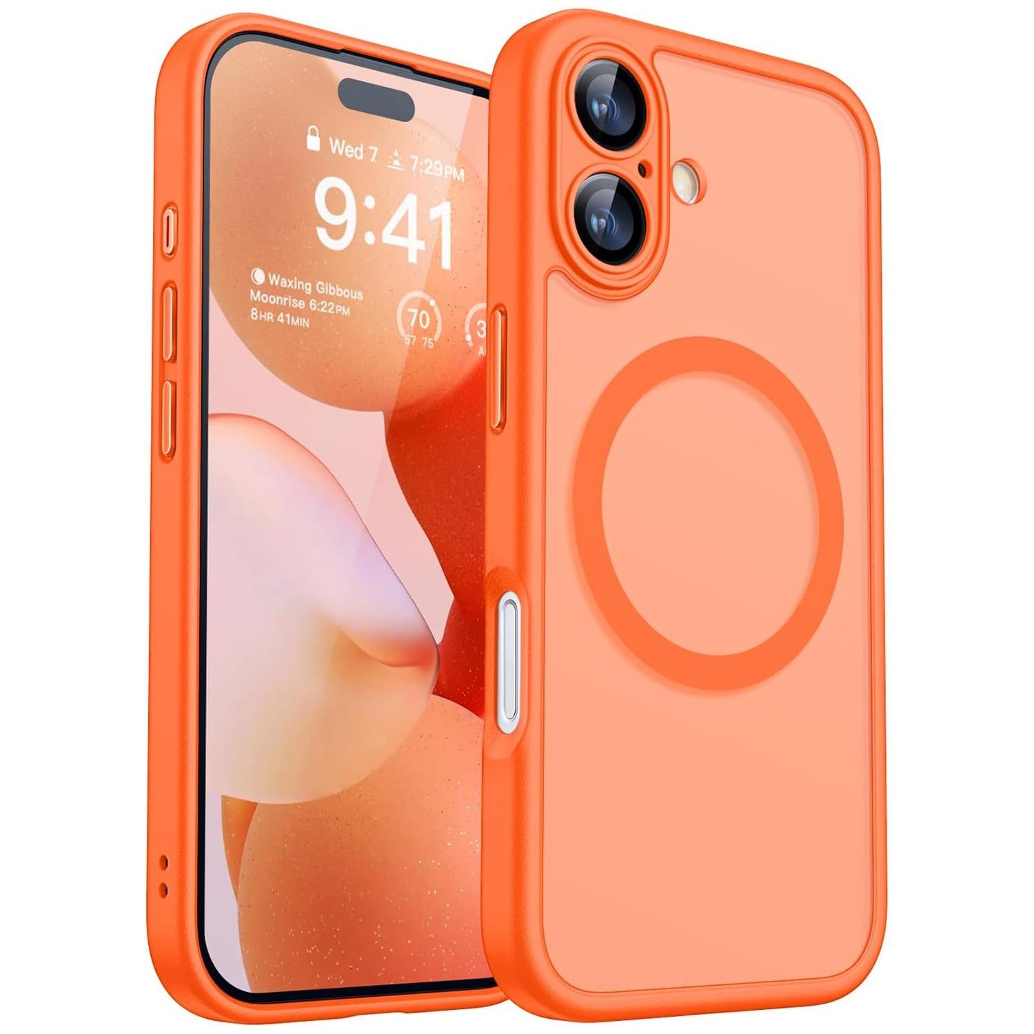 Magnetic Phone Case for iPhone 17/16/15/14/13/12/11, Upgraded Full-Camera-Protection Translucent Matte Compatible with MagSafe, Phone Cover, Phone Cover Casing