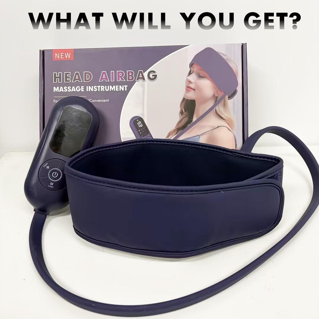 Portable Heated Head Massager, Electric Head Massage Device, Freely Adjustable Multiple Modes, Perfect Holiday Gift for Parents and Elders