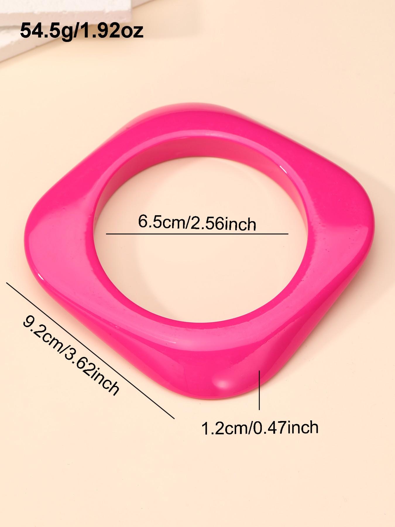 6-Piece Gradient Resin Stackable Bracelets, Summer Vibes, Perfect for Crop Top, Trendy Layered Jewelry Set, Bracelet Sets