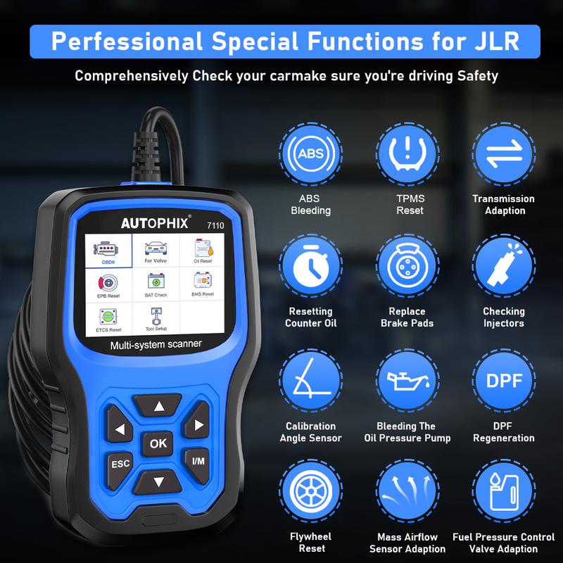 Autophix 7110 OBD2 Scanner Alll System ABS SRS Automotive diagnostic tool for Volvo Vehicle