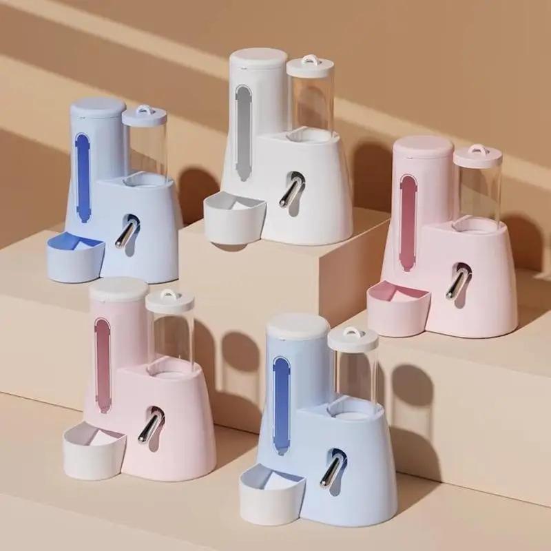 Hamster Automatic Feeding And Drinking Water Feeder Small Animal Dispenser Drinking Water Bottle Bowls Dish With Food Container