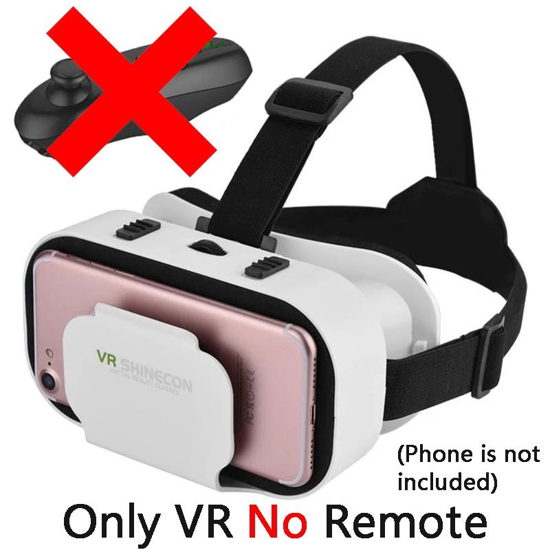 Shinecon Virtual Reality 3D VR Glasses Headset Device Helmet Goggles Lenses For Mobile Smartphone Smart Phone Cell Realidade Viar Game Controller movie film video show Viewer Eyewear Head-Mounted Compatible with 4.7-6.0 inch Phones