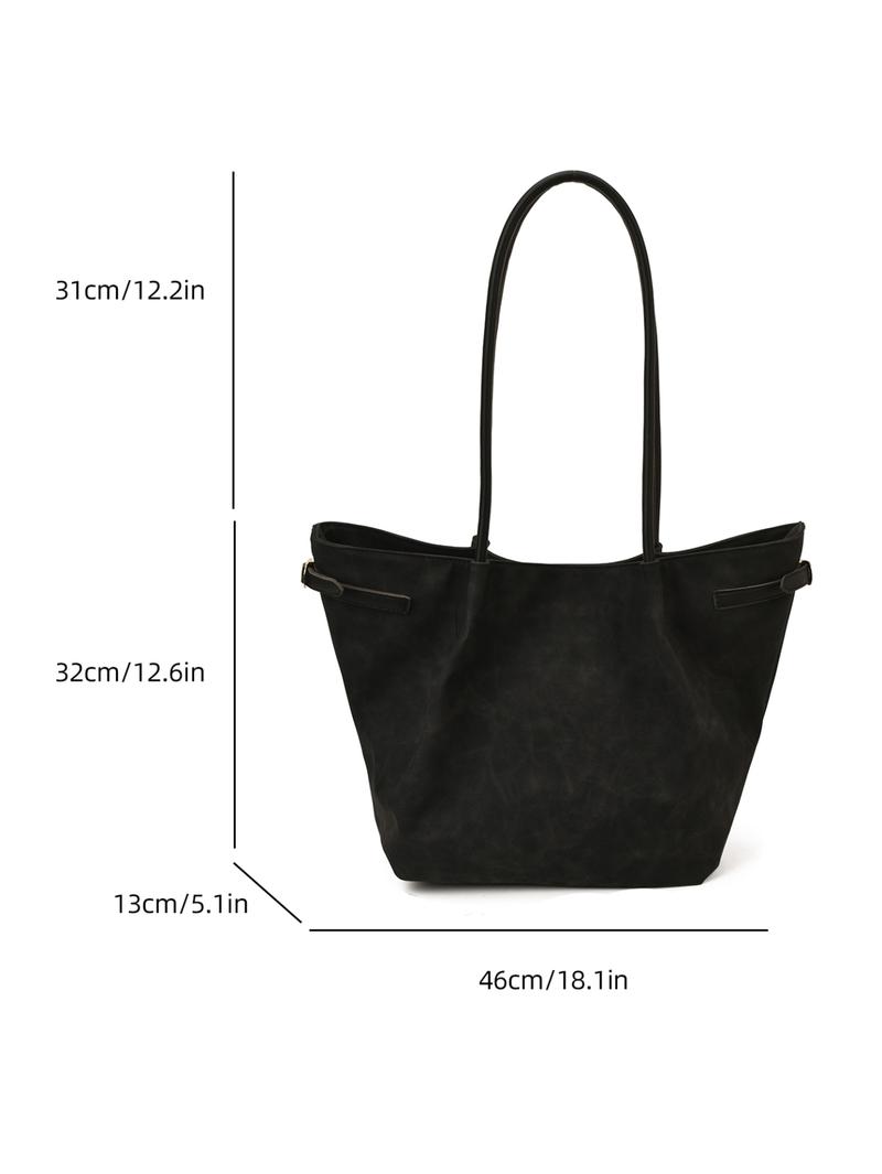 Elegant Vintage Bag, Large Capacity Shoulder Bag, Commuter Handbag, Daily Commuter Purse, Simple Versatile Daily Use for Women, All Seasons