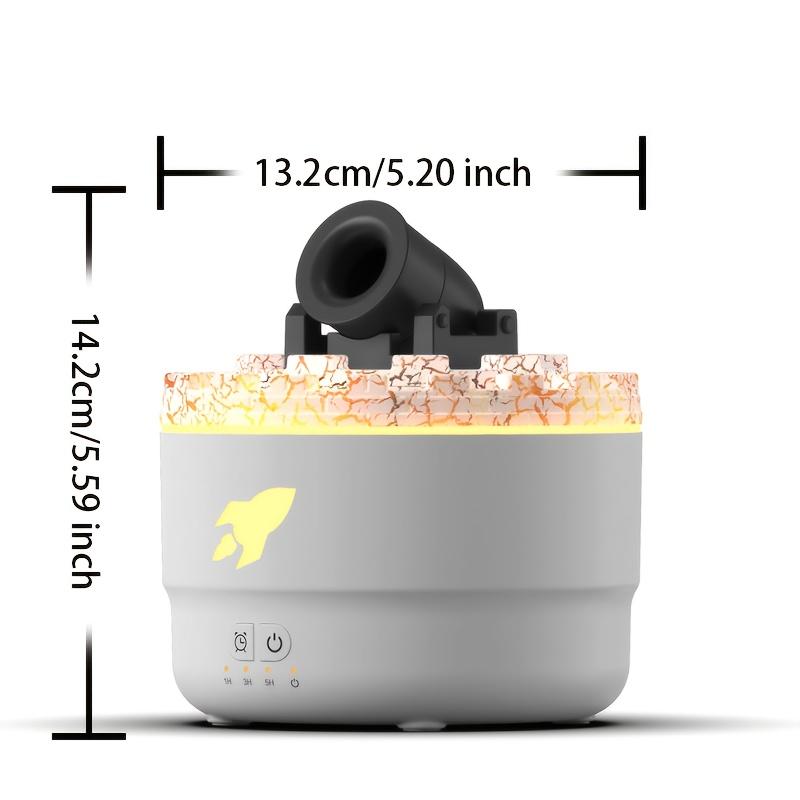 1count Creative Battery Essential Oil Diffuser Humidifier, Spit Smoke Ring Humidifier Aromatherapy Diffuser, 3 Timing Modes Timer 7 Colorful Light Diffuser Essential Oil Large Room, USB Interface, USB Powered Humidifier