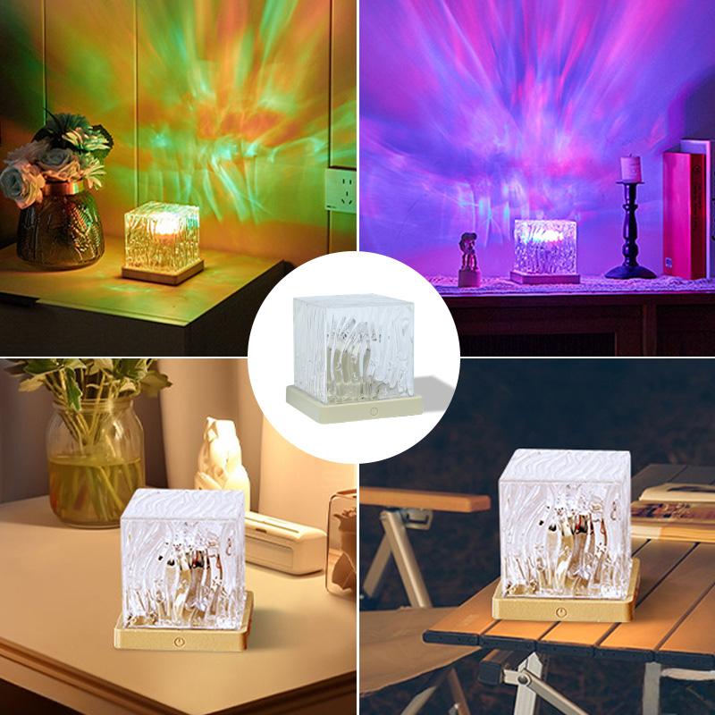 Aurora Projector Night Light, 1 Count 18 Color Changing Galaxy Projector Lamp, Decorative Light for Bedroom, Living Room, Home Decor, Starry Sky Projector