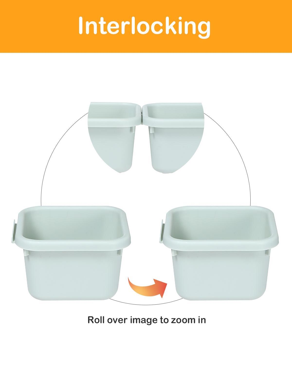 16-Piece Plastic Drawer Organizers Set - 4 Sizes, Versatile Storage Bins for Bathroom Vanity, Kitchen Utensils, Makeup, Office Supplies, Lightweight Sturdy, Bakeware
