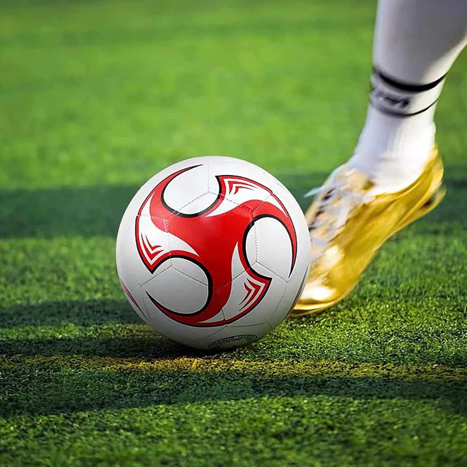 Soccer Ball Size 3,4,5 with Pump  Anti-Explosion Design Indoor Outdoor Suitable for  School  Practice or Boys Girls