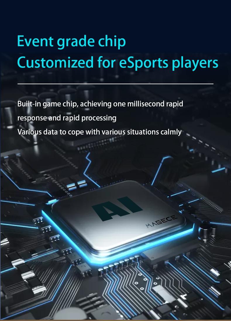 MageGee MK-Storm Typewriter Mechanical Gaming Keyboard, Retro Punk Round Keycaps Blue LED Backlight USB Wired Computer Keyboard for Gaming and Office, Compatible with Windows