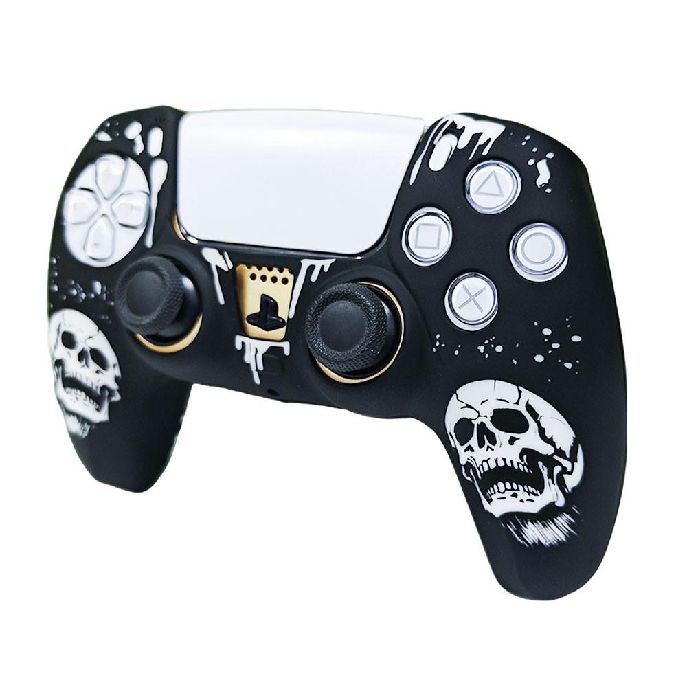 Ps5 Personalized Skull Controller Case, Unique Design Protective Cover for Ps5 Controllers, Durable and Stylish Accessory