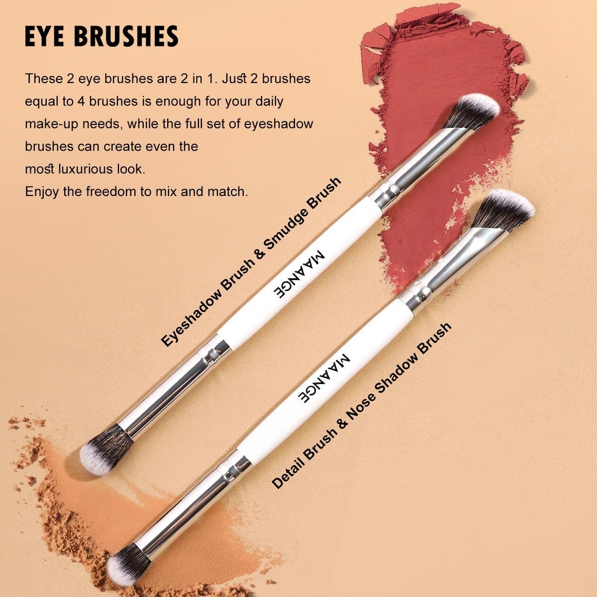 Maange 6-Piece Makeup Brush Set, Includes Foundation Brush, Concealer Brush, Blush Brush, Essential Makeup Tools, Perfect for Daily Use