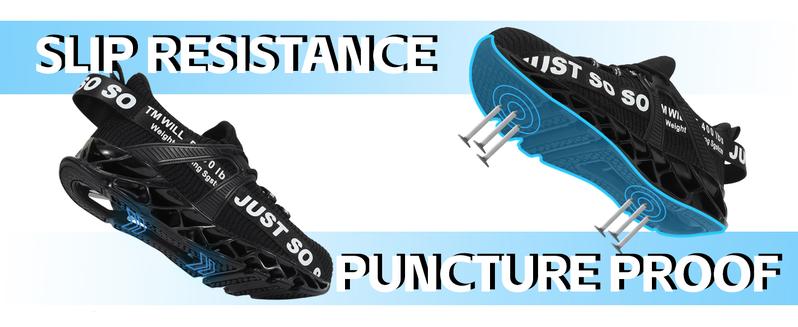 Steel Toe Shoes for Men Women Safety Work Sneakers Lightweight Comfortable Slip Resistant Shoes Footwear Walking Shoes Girl Closed