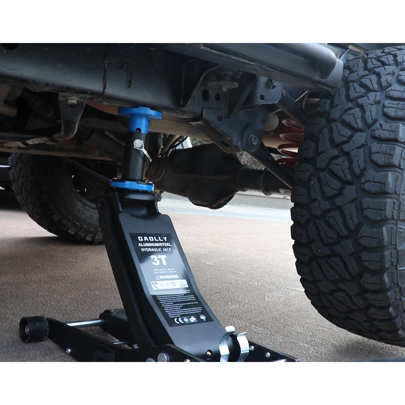 3 Ton Floor Jack for SUV & Low Profile Cars - Aluminum/Steel Dual Piston Quick Lift Pump - 2.95" to 27.5" Lifting Range - Fits Sports Cars, Coupes, Trucks, ATVs - Safety Release Valve (Black)