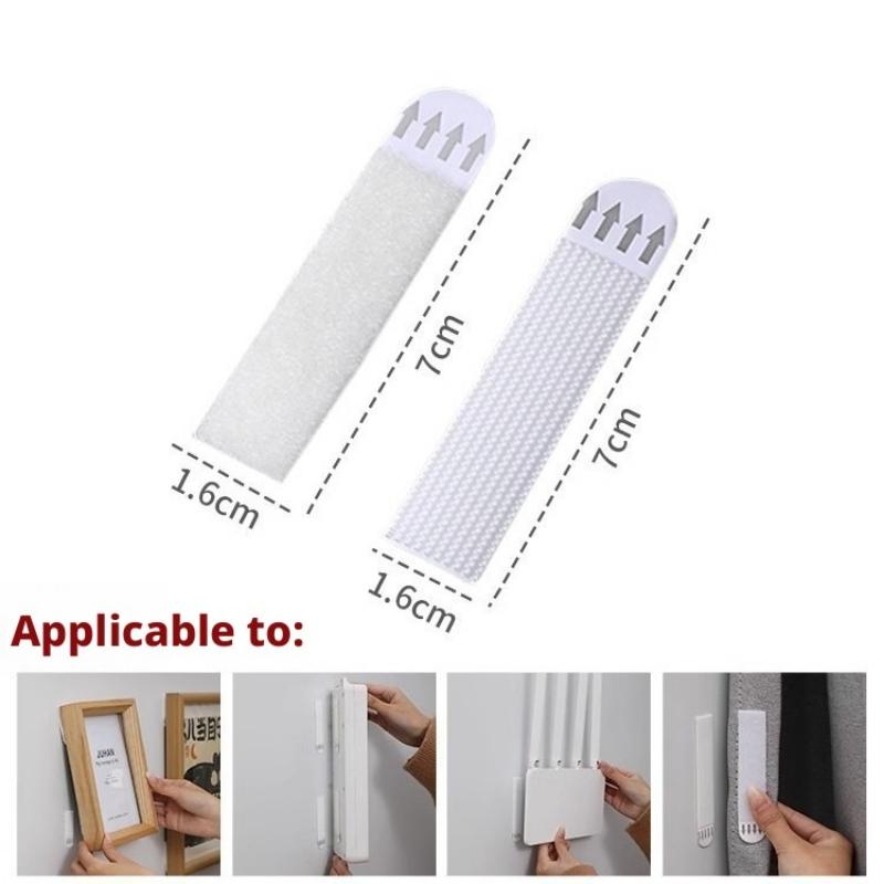 Picture Frame Magic Tape, Damage-Free Wall Sticker for Frames & Murals, High-Stick Reusable Hanging Strips, Stretch Release Adhesive for Posters, Removable Hook & Loop Fastener