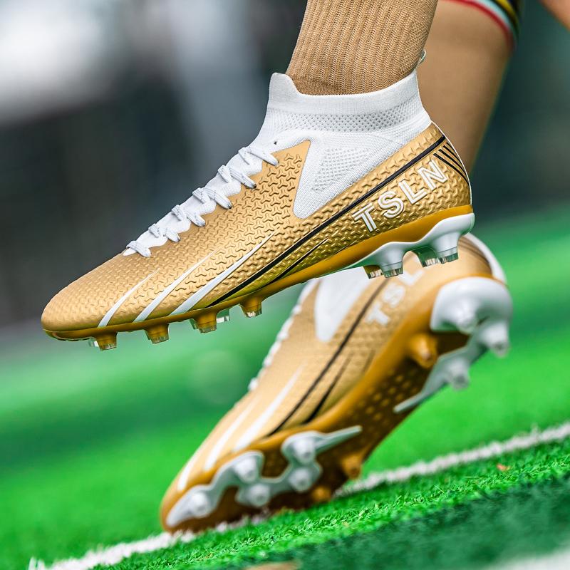 Men's High Top Turf Football Boots, Professional Outdoor Anti-skid Breathable Lace Up TF Soccer Cleats For Summer Rainy Day Training Outdoor Competition soccer shoes soccer boots shoes soccer Men's High Top Turf Football Boots, Professional Outdoor Anti-skid Breathable Lace Up TF Soccer Cleats For Summer Rainy Day Training Outdoor Competition soccer shoes soccer boots shoes soccer