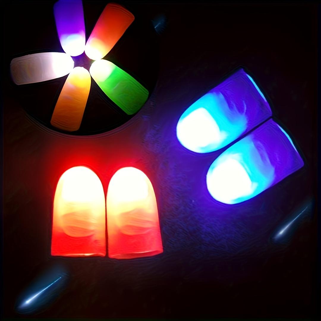 Magic Glow Finger Light, 2 Counts Novelty Thumb Toy for Nighttime Stage Performances, Party Favors Light Up Toy, Glow Party Supplies