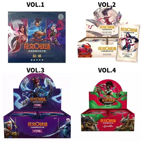 VOL.1-VOL.4 Riftbound Chinese League of Legends TCG Card Game Origin/Spiritforged/UNLEASHED/Vendetta  Slim & JUMBO Box