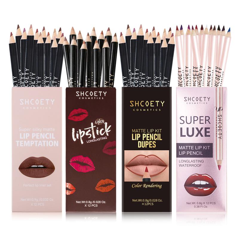 48-Color Matte Set, Lip Liner Kit, Waterproof and Long-Lasting, Easy to Apply for Full Lips, Defines Sexy, Unique Lips in Coffee Shades 48-Color Matte Set, Lip Liner Kit, Waterproof and Long-Lasting, Easy to Apply for Full Lips, Defines Sexy, Unique Lips in Coffee Shades