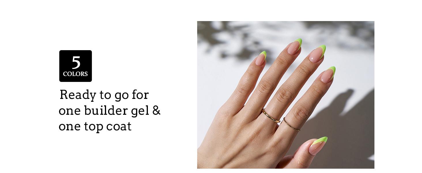 BTArtboxnails XCOATTIPS French Tips - 150pcs Brighter pastel Press On Nails Square or Almond or Coffin, Brighter pastel Short Fake Nails, Soak Off Soft Gel Acrylic Nail Extensions