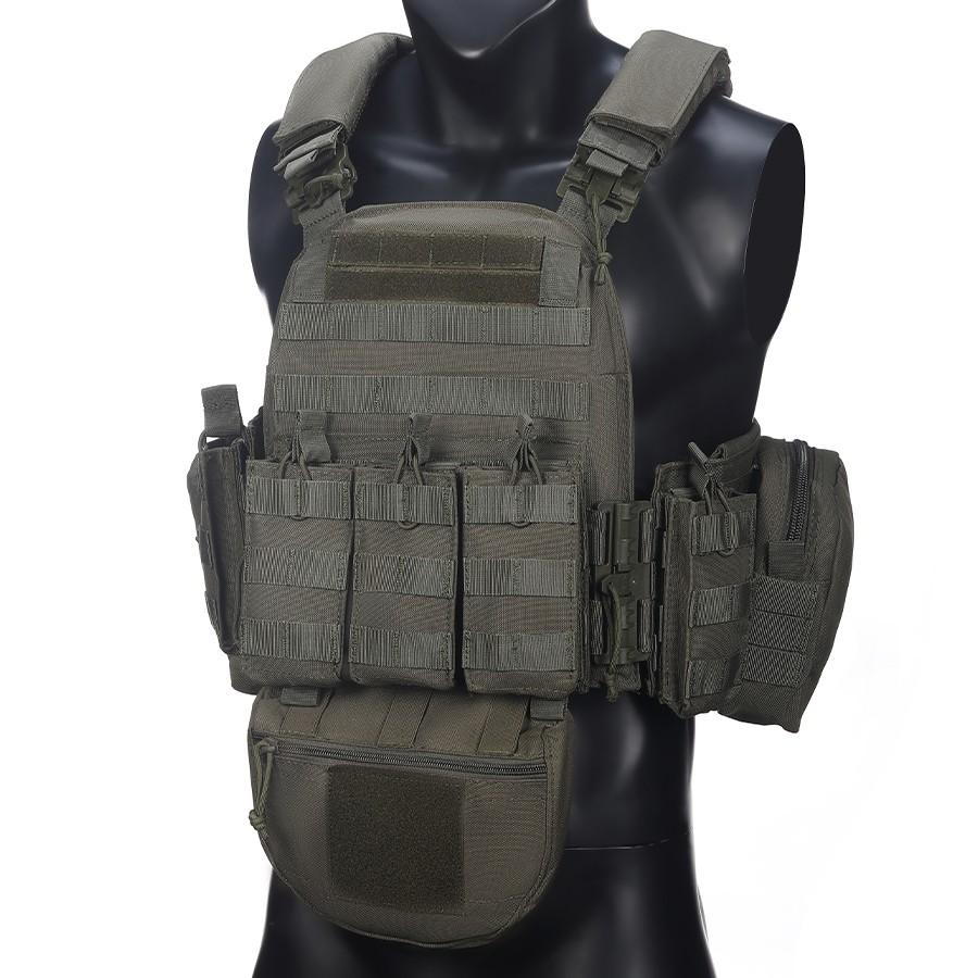 Modular Multi-Functional Tactical Lightweight Vest with Molle Expansion System, Quick Release Clips for Easy Wear, Adjustable Straps for Various Body Types