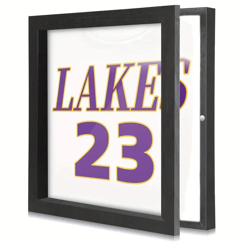Black Flip Signed Jersey Display Frame for Fan Collection Decor