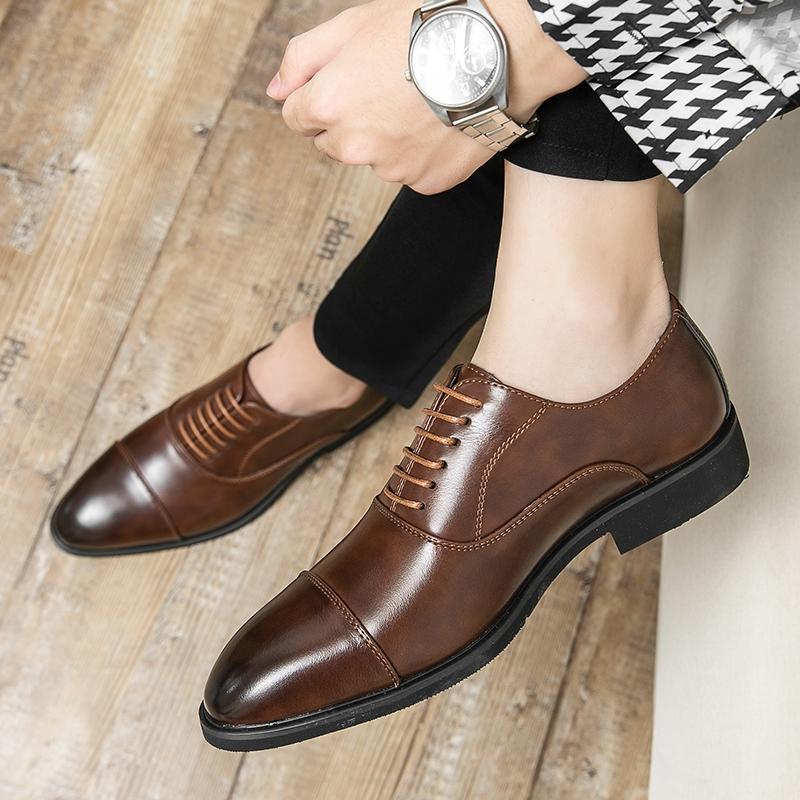 Men's Luxury Business Oxford Shoes, Smoke Color, Handmade Pointed Toe Formal Dress Shoes, Elegant Footwear for Professional Occasions