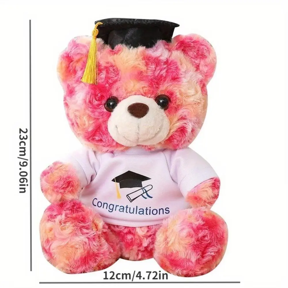 9 Inch Graduation  Bear with Doctor Cap & Congrats Outfit, Plush Grad Keepsake Toy, Ideal Graduation Gift for Graduates