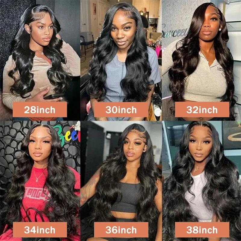 Bling Hair Body Wave 13x4/13x6 Hd Transparent Lace Front Real Hair Wigs Brazilian 30 32Inch Body Wave Lace Frontal Wig For Women