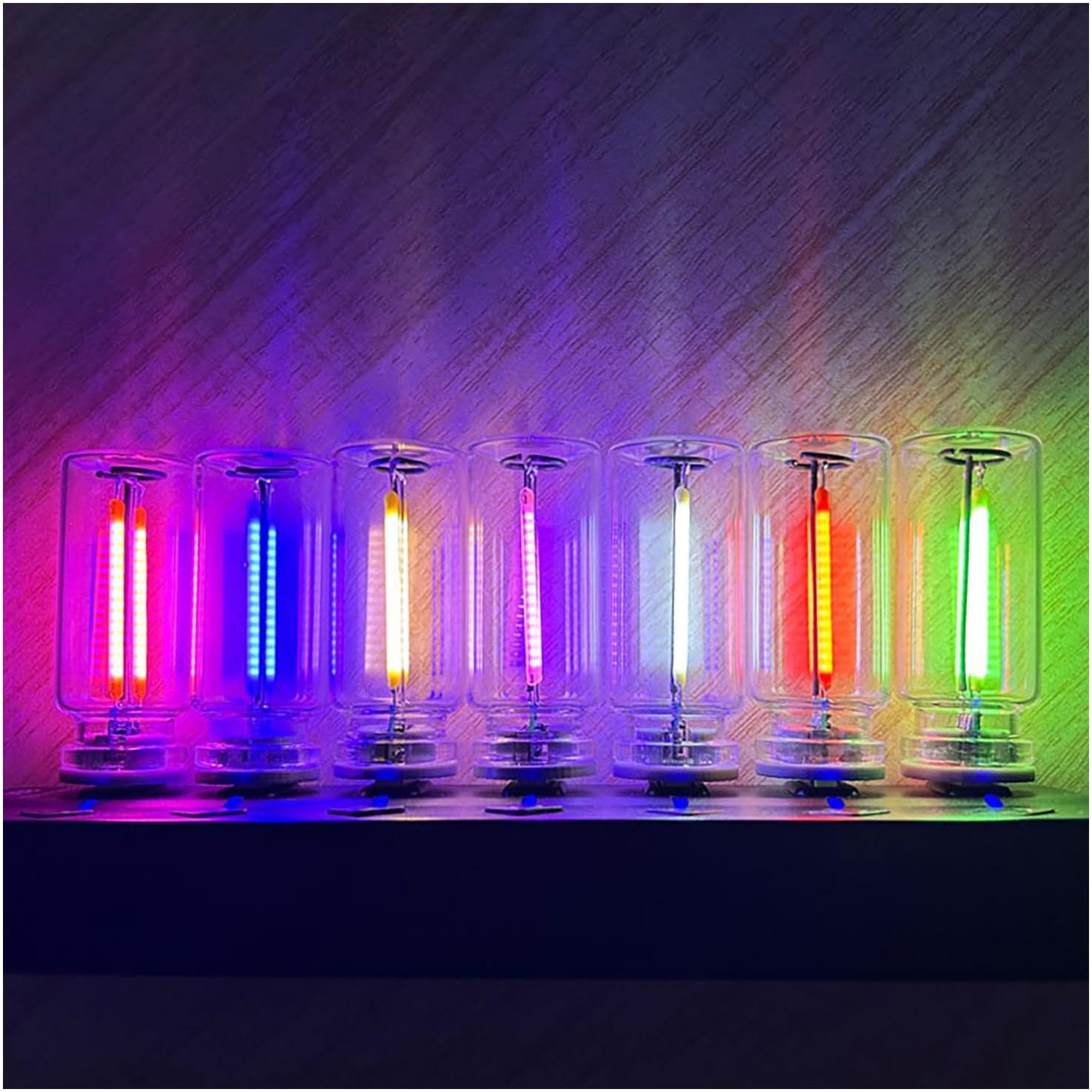 Retro USB LED Night Light,  Control Multi-Color Ambient Lights with  Color for , Bedroom