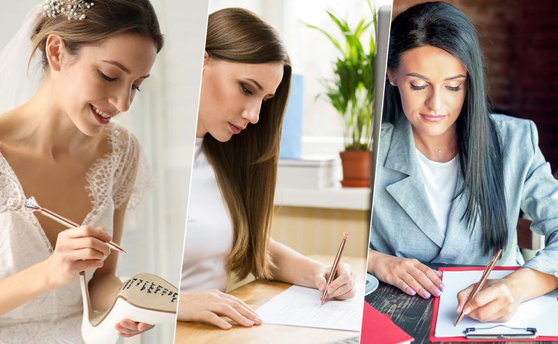 WEMATE 8Pcs Purple Pens, Metal Crystal Diamond Pen with Black & Blue Ink, Pens for Journaling, Office Supplies Fancy Pens for Women, Back to School Supplies for Girls Birthday