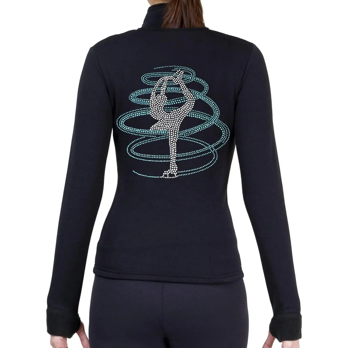 Figure Skating Polartec Polar Fleece Jacket with Rhinestones JR254MIX - Child Sizes