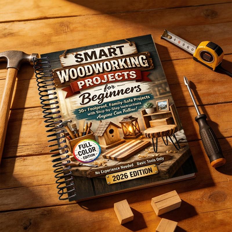 Smart Woodworking Projects for Beginners, Step-By-Step Home Projects, Foolproof Instructions, Pro Results, Safe, Kid-Friendly, No Expensive Tools