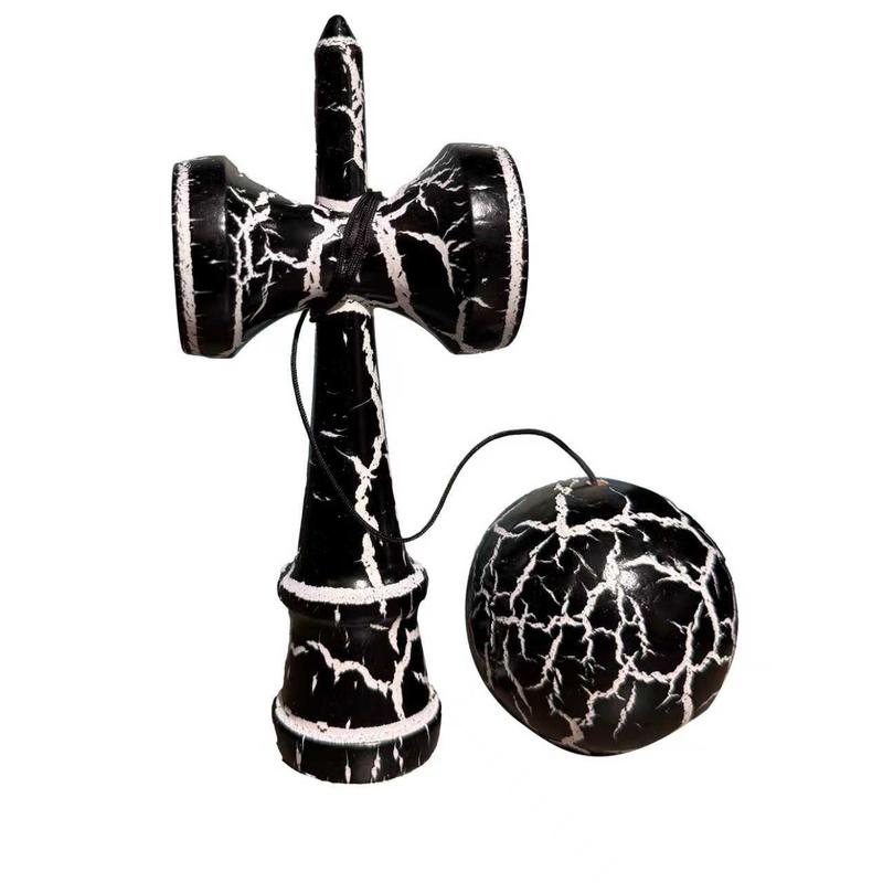 Kendama Skill Ball - Two-Tone Cracked Wood Grain Ball Hand-Eye ...