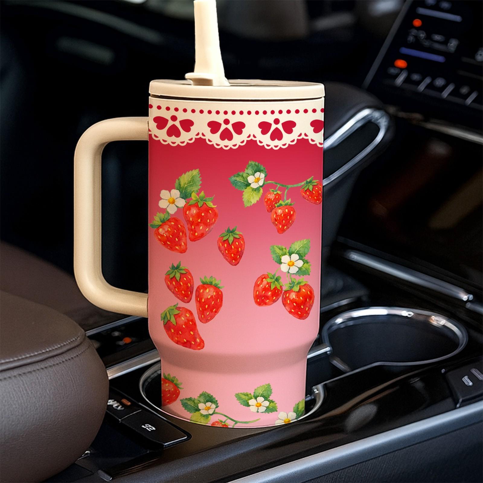 1 Pc 40oz Insulated Mug, Double Wall Vacuum Cup, Leak-Proof Skinny Stylish Thermal Mug, Hot Cold Drinks Use, Keeps Hot 12 Hours Cold 24 Hours, Travel Office Home Use, Gift for Women Men, Holiday Birthday Valentine Mother’s Day Present