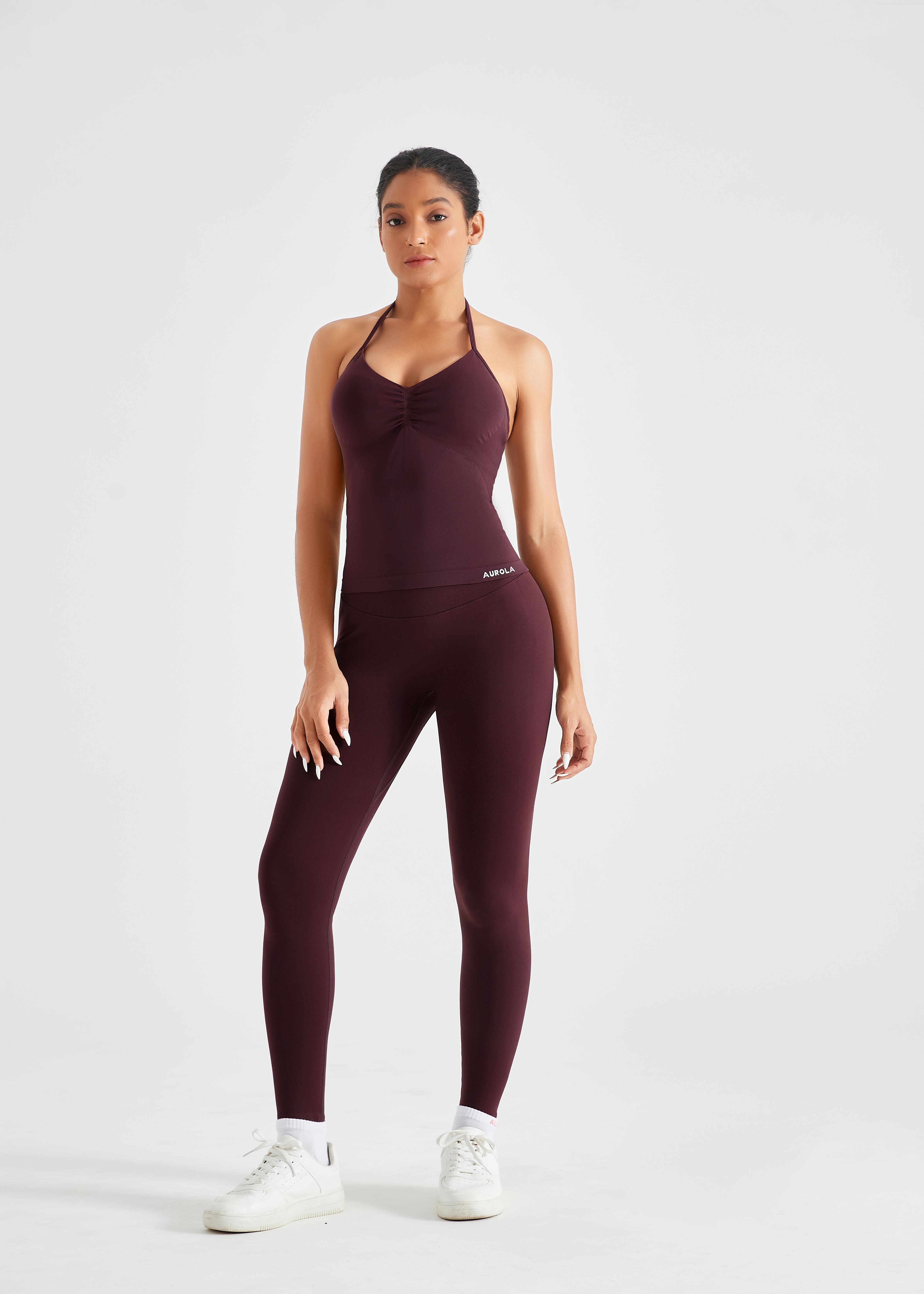 AUROLA Influence Collection Workout Leggings for Women,No Roll Up Squat Proof New Scrunch Seamless Compression Gym Pants SpringStatements