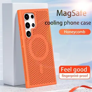 Magnetic For Magsafe Heat Dissipation Phone Case For Samsung S25 S24 S23 Ultra S22 Plus FE Luxury Shockproof Protection Cover