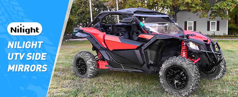 Nilight UTV Side Mirrors Aluminum X3 Rear View Mirror Compatible with 2016 2017 2018 2019 2020 2021 2022 2023 Can Am Maverick X3 Turbo/DS MR RS Turbo R / X3 Max/ 1000 Car Accessories Automotive spot