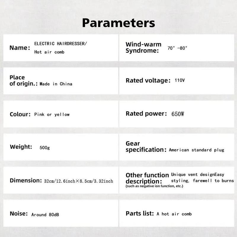 Multifunctional One-Step Hot Air Brush, Automatic Hair Straightener, Safe Use, Perfect Gift Option, Ideal for Styling & Shaping, Hair Straightener Comb