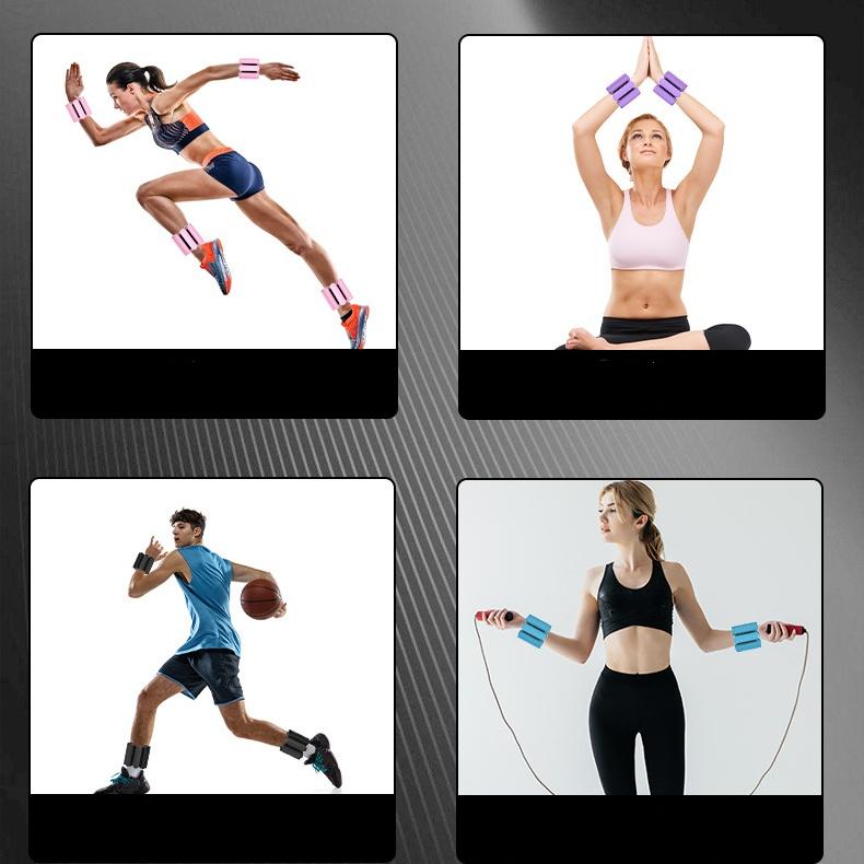 Adjustable Wrist Weight Set (2 Pieces), Wearable Wrist & Ankle Weights, Ideal for Yoga, Dance, Ballet, Pilates, Aerobics, Walking, Hand Weights