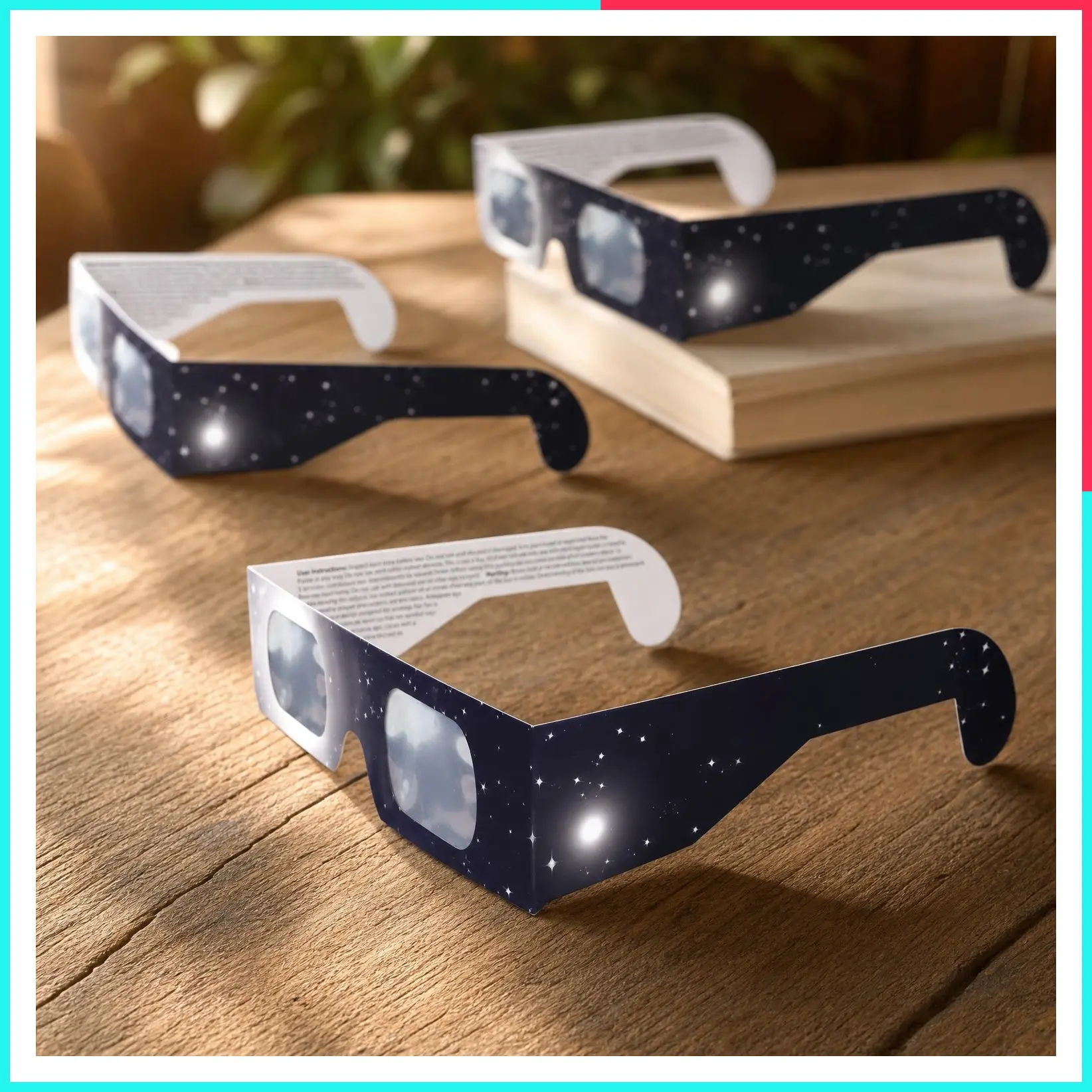 Solar Eclipse Glasses AAS Approved 2024 – USA-Made CE & ISO Certified Safe Shades for Direct Sun Viewing (5 Pack)