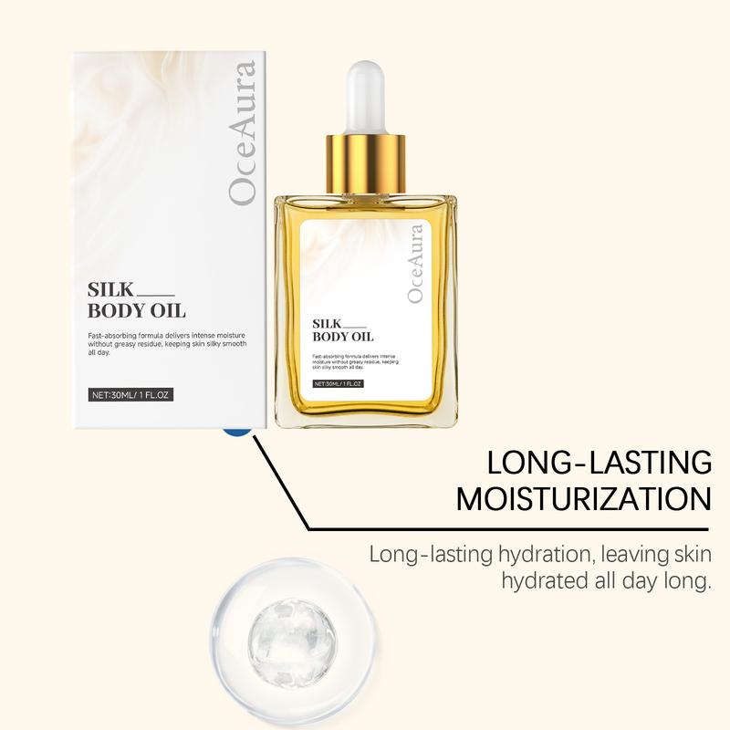 Oceaura Silk Soft Body Oil 30ML, Deep Moisturizing & Long-Lasting Hydration, Non-Greasy Formula, Nourishing Skin Care Essential Oceaura Silk Soft Body Oil 30ML, Deep Moisturizing & Long-Lasting Hydration, Non-Greasy Formula, Nourishing Skin Care Essential