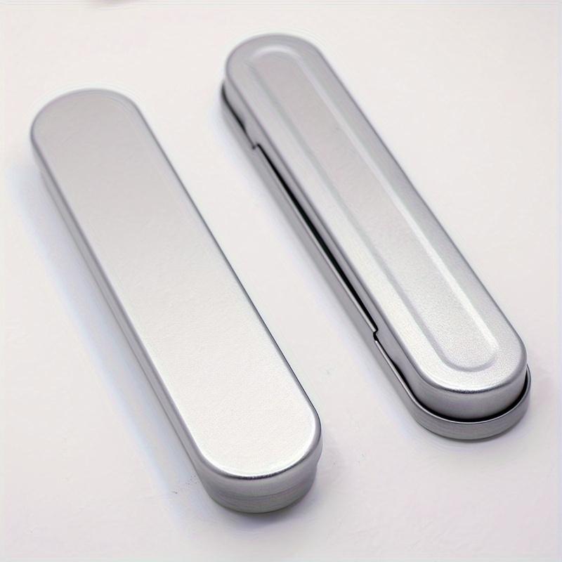 1pc Storage Box, Tinplate Box, Rectangular Gift Box, Packaging, Pen, Stationery, Clamshell, Acne Needle, Tweezers, Storage Tin Box, Suitable for Pencils, Pens, Markers, and Other Small Tools